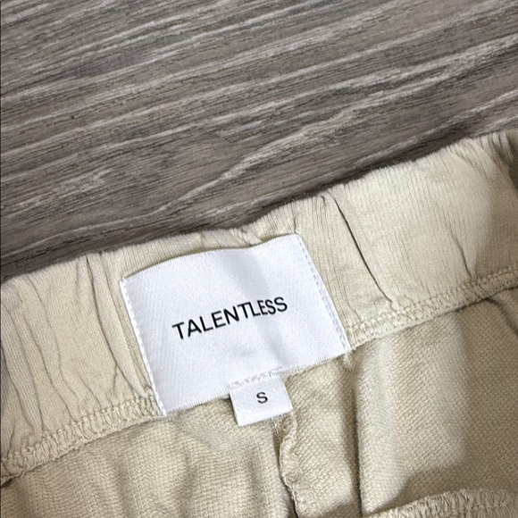 TALENTLESS High Waisted Pull-On Wide Leg Sweatpants in Bone Sz Small - Picture 4 of 11